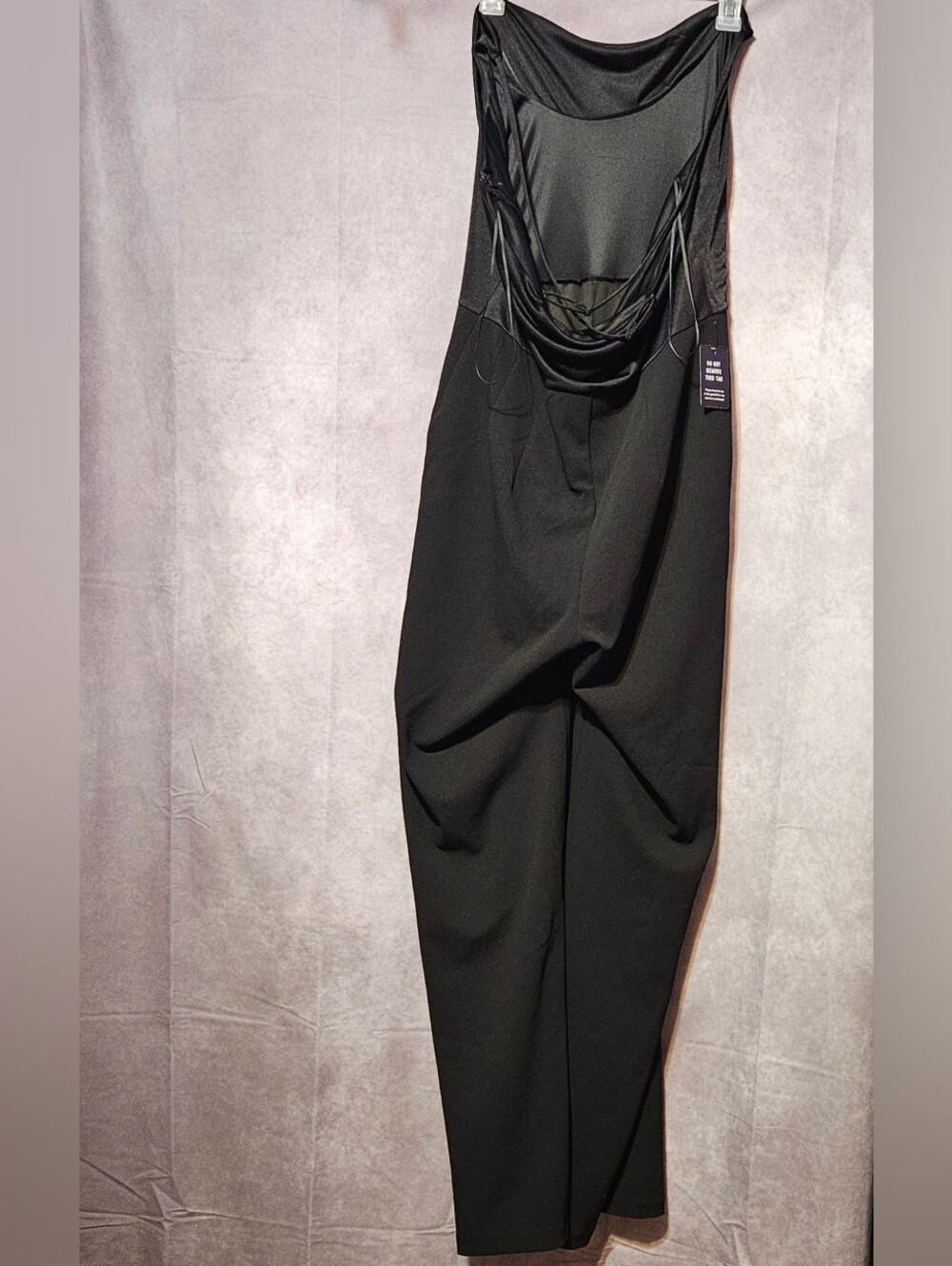 Express Jumpsuit Black Wide Leg Size Large New - Picture 4 of 14
